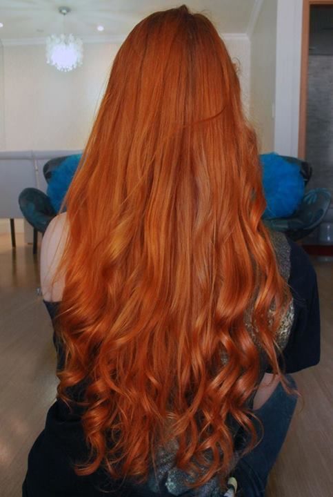 красивые рыжие волосы 