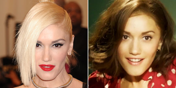 Gwen Stefani with different hair colors