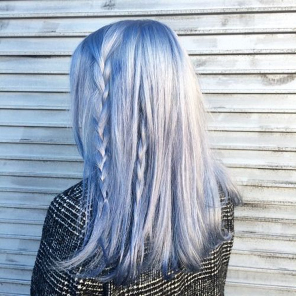 -Silver-hair-with-pastel-blue-color-adding-blue-and-side-braids-make-this-color-look-more-cute-