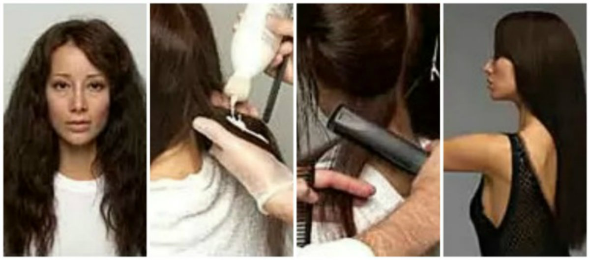 как выпрямить волосы