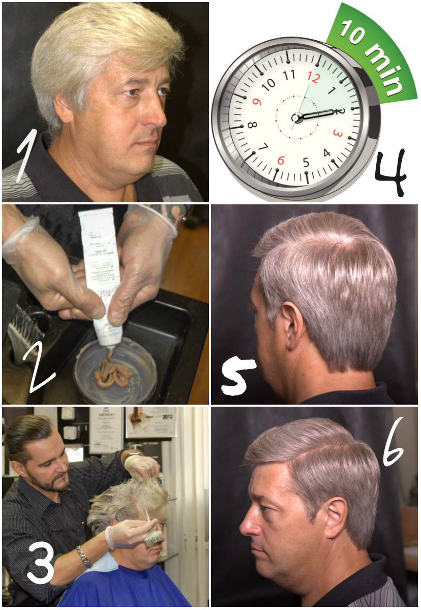как делается камуфлирование волос