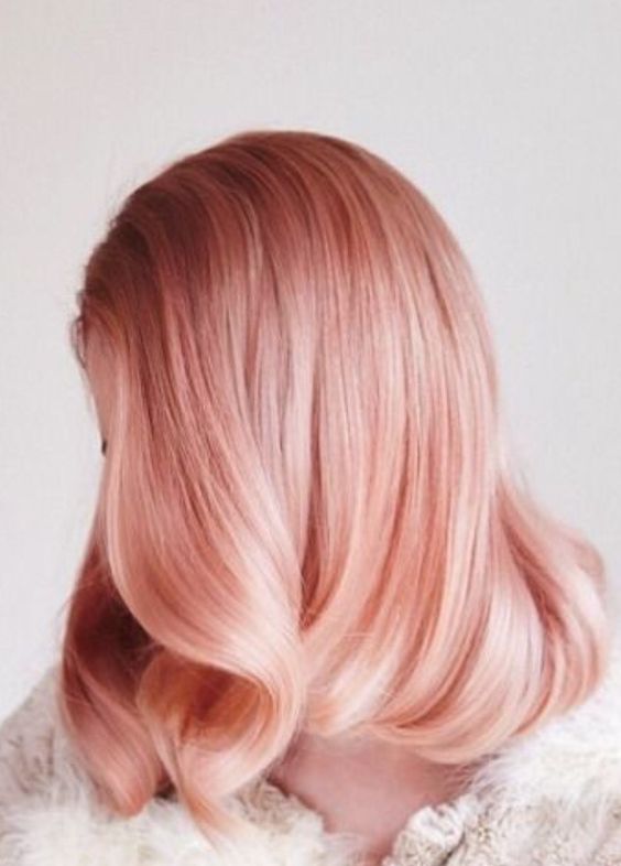Персиковый цвет волос: как его добиться? - Подбор причесок онлайн. Фото стрижек